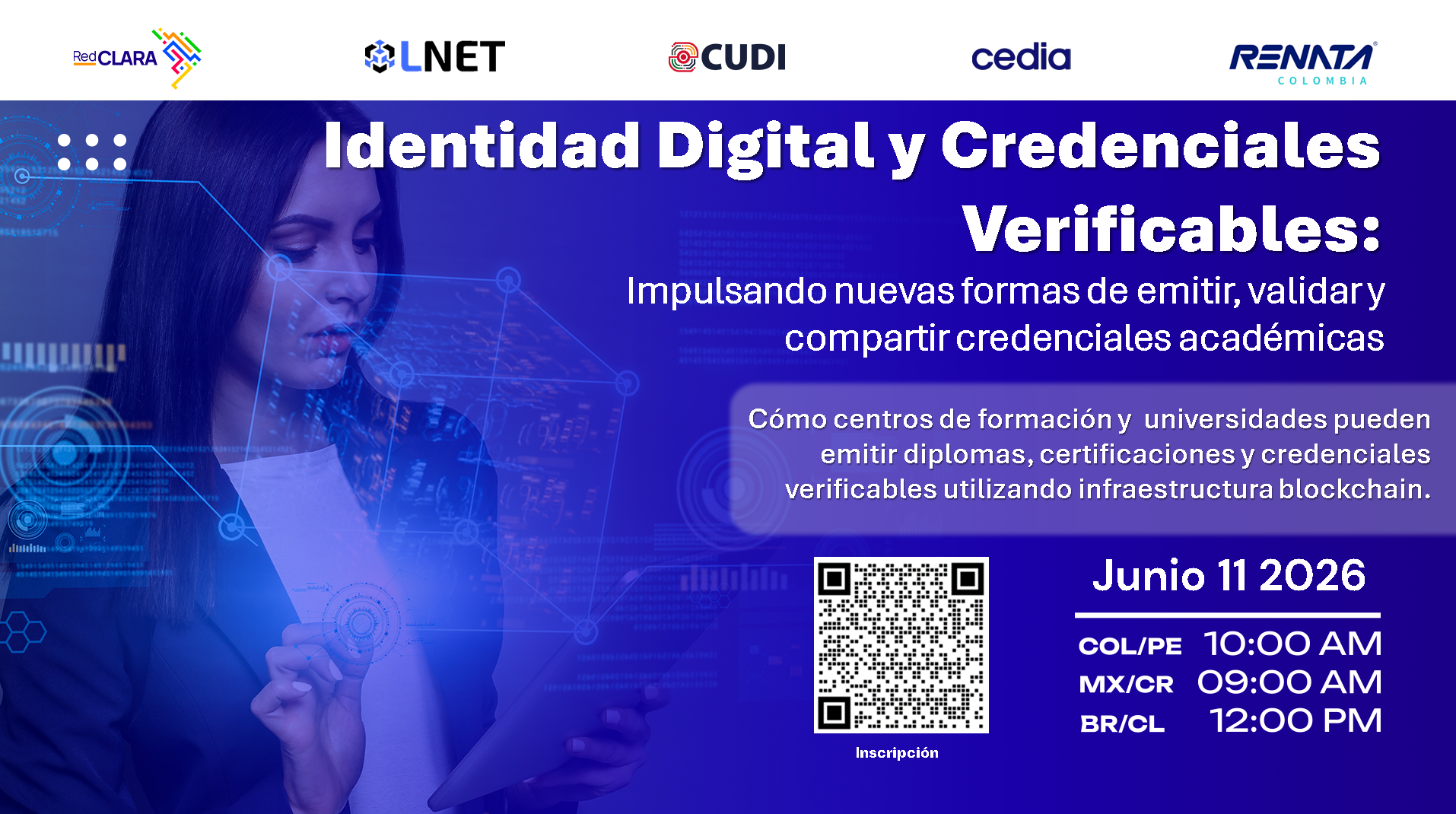11 de junio: No te quedes fuera de la sesión Blockchain “Identidad digital y credenciales verificables”