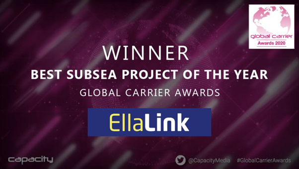 EllaLink repeats success at Global Carrier Award as Best Subsea Project of the Year